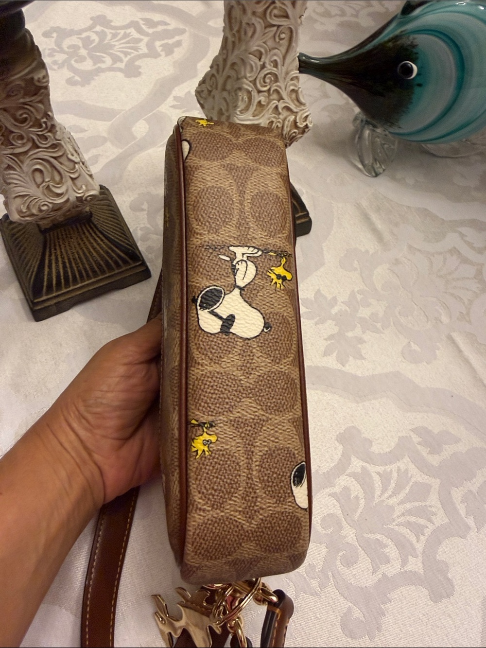 NWOT Coach X Peanuts Shoulder bag & Crossbody: Snoopy & Woodstock - Picture 6 of 11